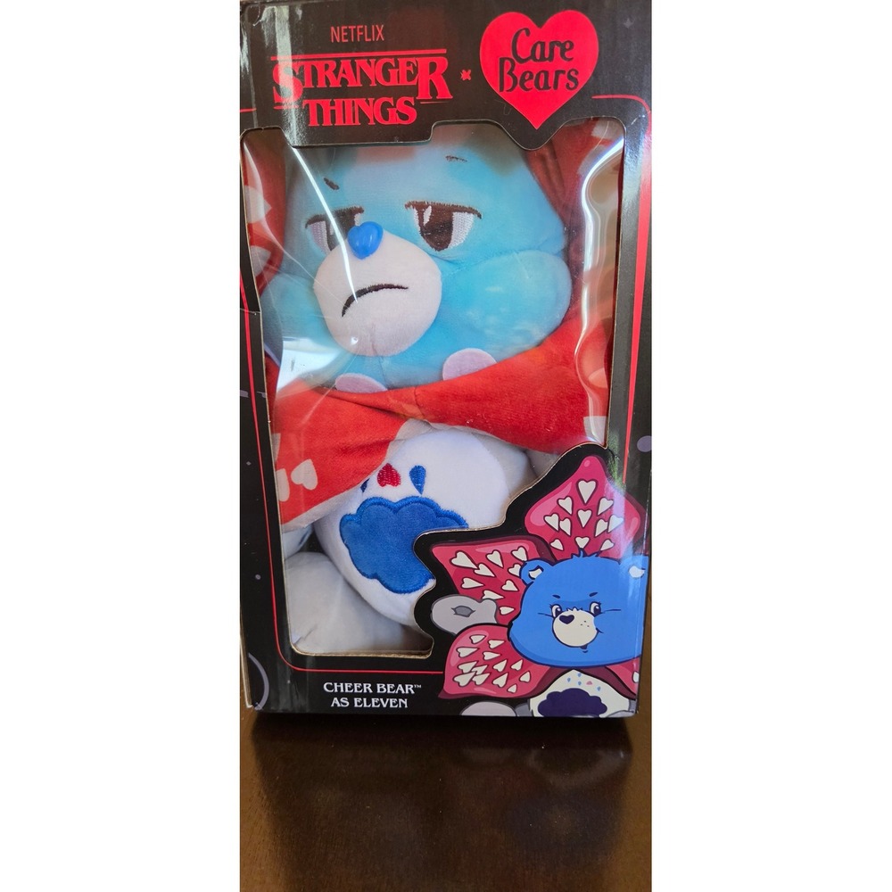 Care Bears Plush Unisex OS Blue Excellent Stranger Things Cheer Bear Eleven - Picture 3 of 8